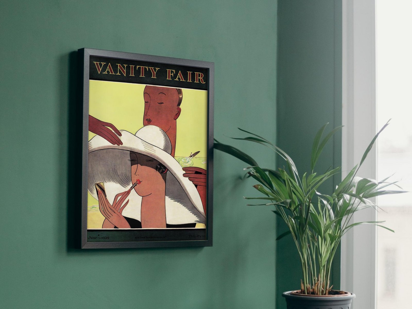 Vanity Fair June 1929 magazine cover, Art Deco and American Modernism, fine art print