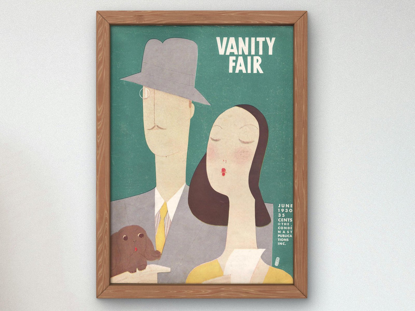Vanity Fair June 1930 magazine cover, Art Deco and American Modernism, fine art print