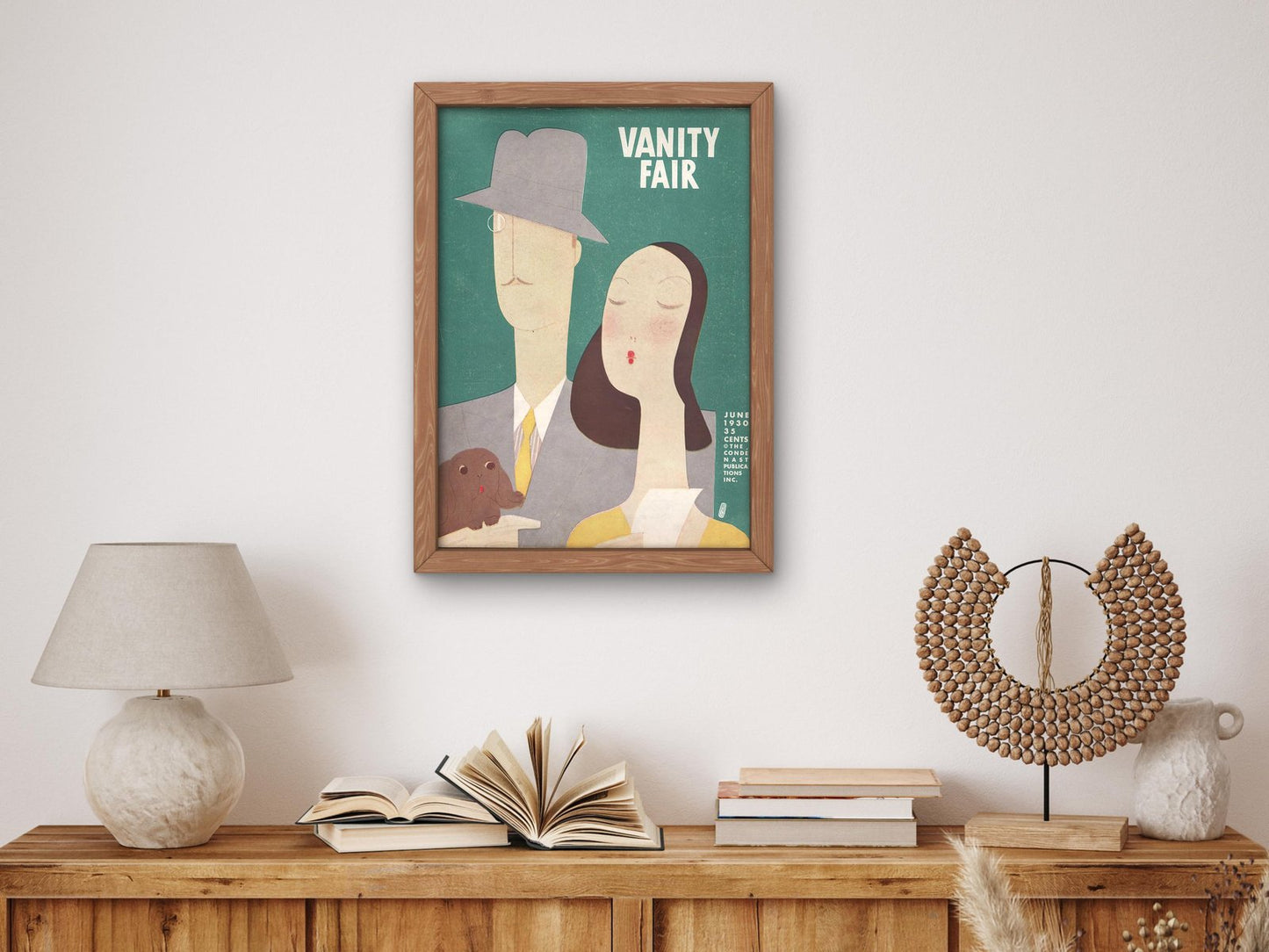 Vanity Fair June 1930 magazine cover, Art Deco and American Modernism, fine art print