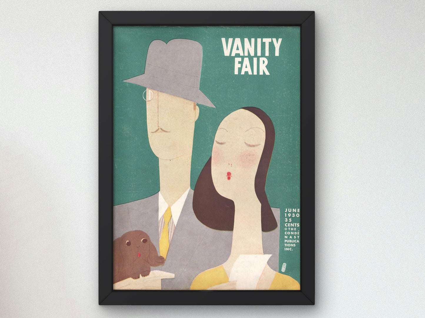 Vanity Fair June 1930 magazine cover, Art Deco and American Modernism, fine art print