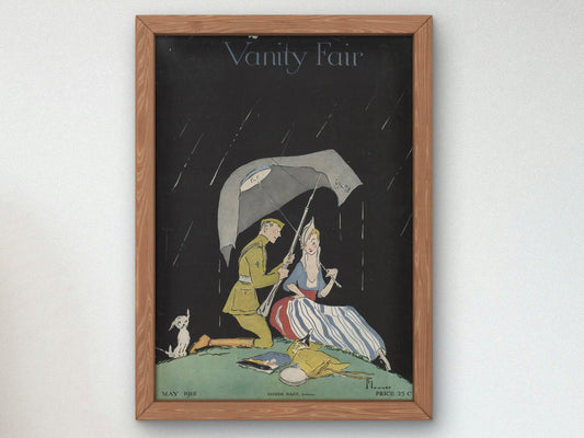 Vanity Fair May 1918 magazine cover, Art Deco and American Modernism, fine art print