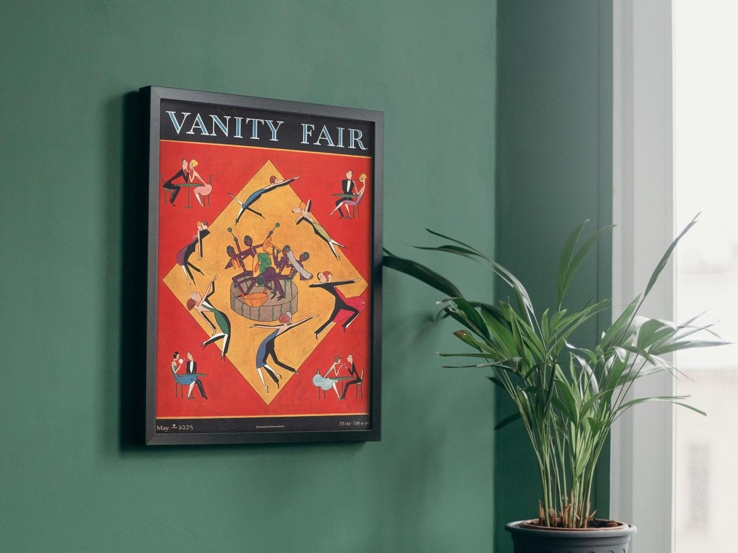 Vanity Fair May 1925 magazine cover, Art Deco and American Modernism, fine art print