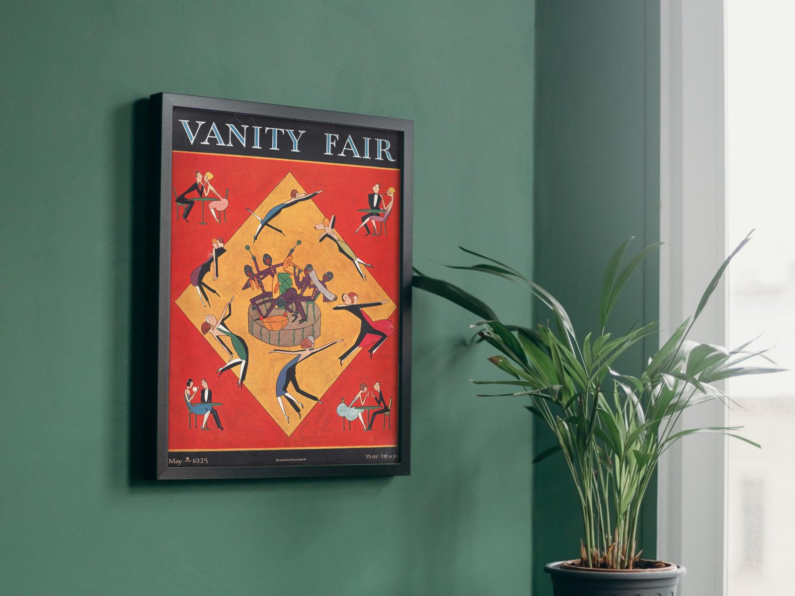 Vanity Fair May 1925 magazine cover, Art Deco and American Modernism, fine art print