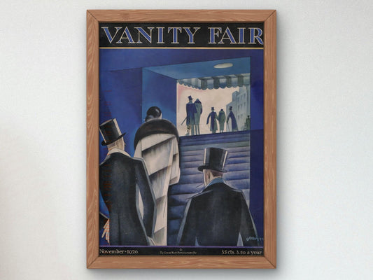Vanity Fair November 1926 magazine cover, Art Deco and American Modernism, fine art print