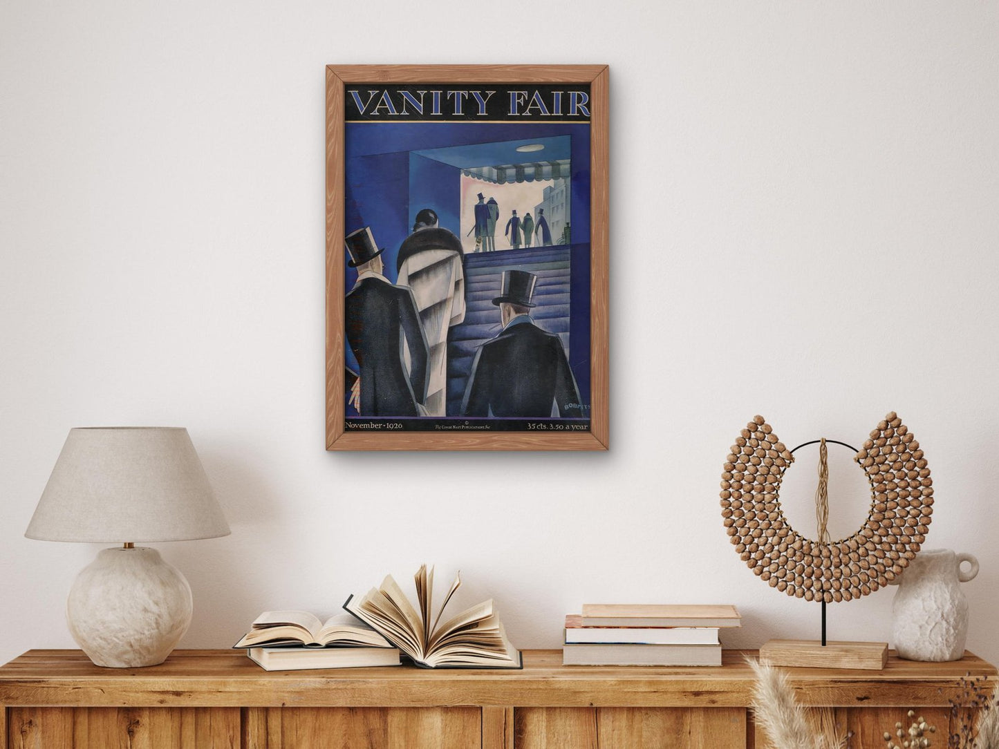 Vanity Fair November 1926 magazine cover, Art Deco and American Modernism, fine art print