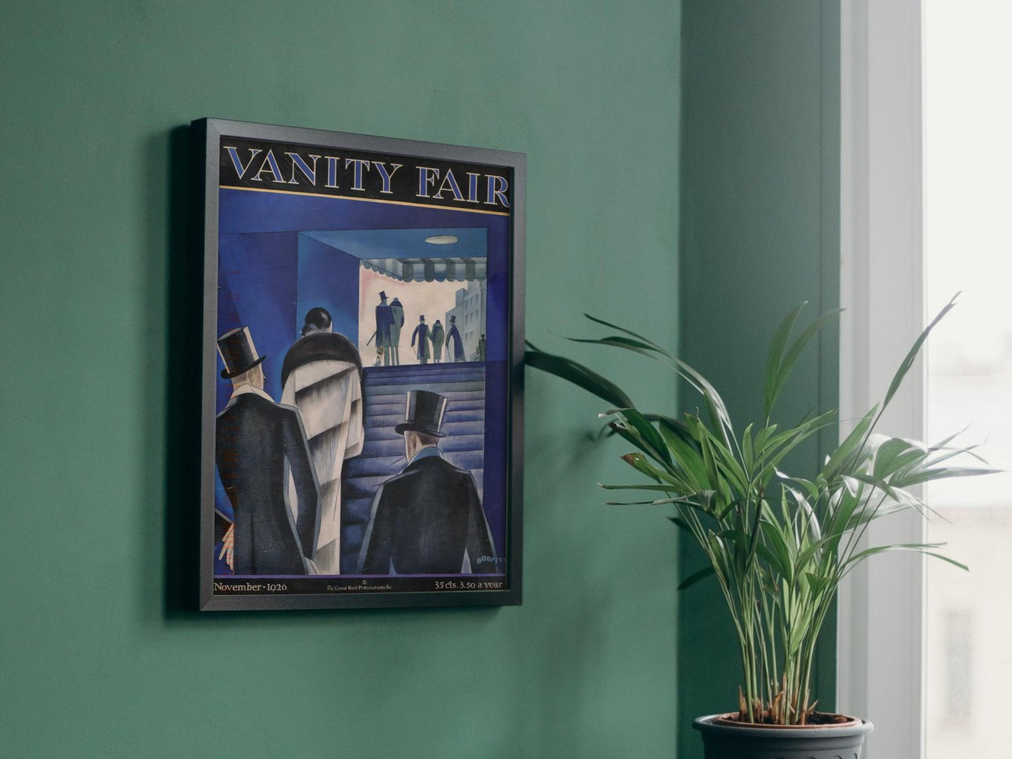 Vanity Fair November 1926 magazine cover, Art Deco and American Modernism, fine art print