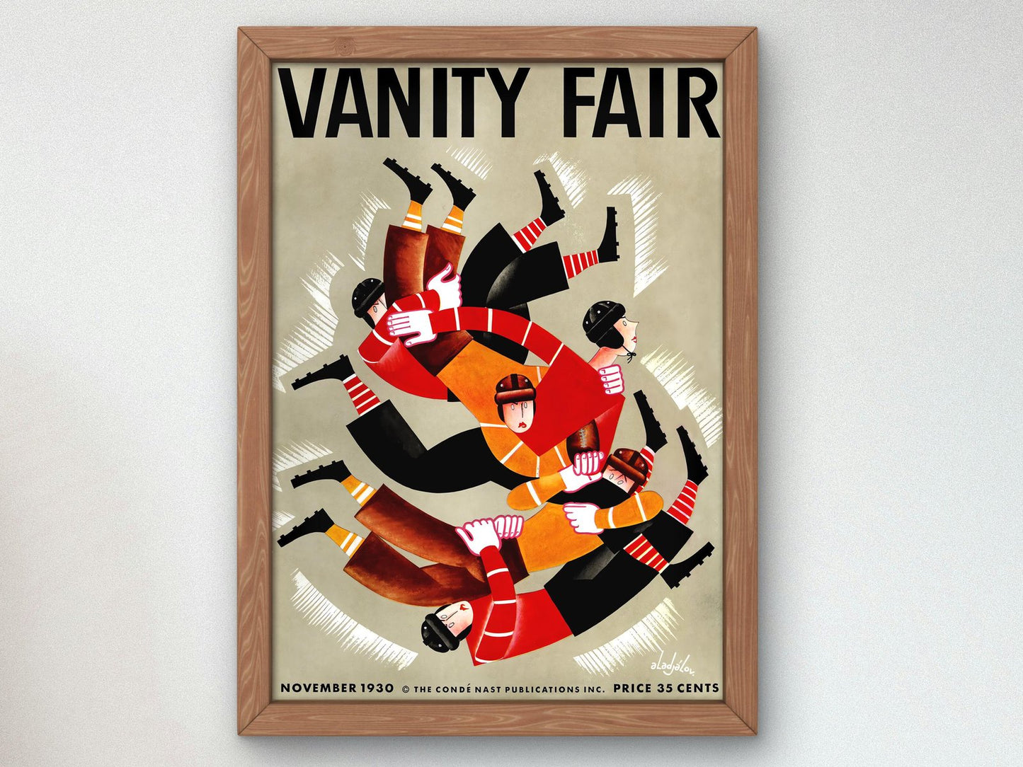 Vanity Fair November 1930 magazine cover, Art Deco and American Modernism, fine art print