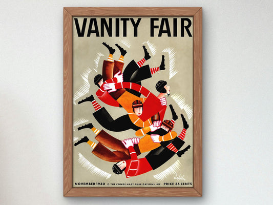 Vanity Fair November 1930 magazine cover, Art Deco and American Modernism, fine art print
