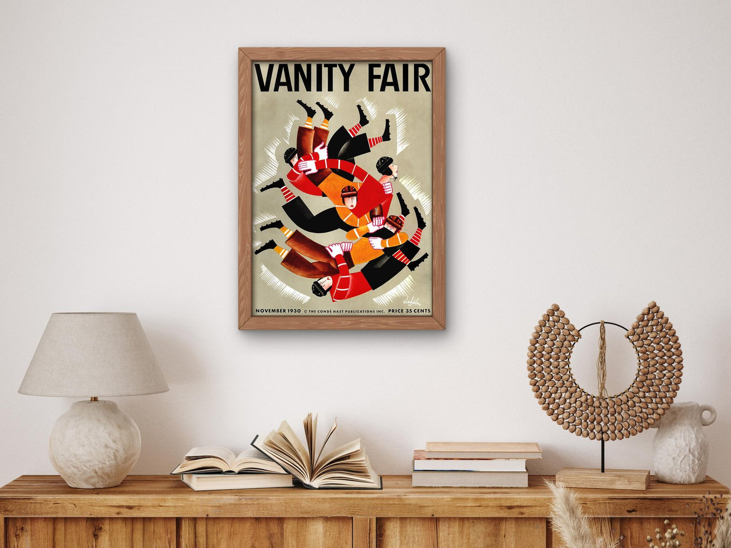 Vanity Fair November 1930 magazine cover, Art Deco and American Modernism, fine art print