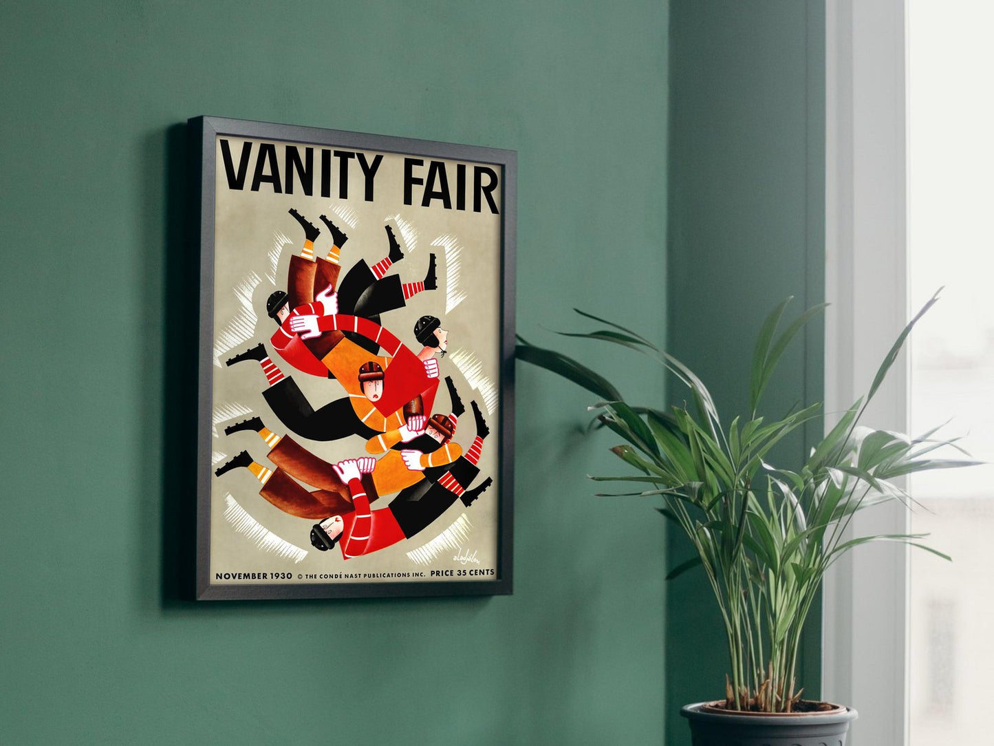 Vanity Fair November 1930 magazine cover, Art Deco and American Modernism, fine art print