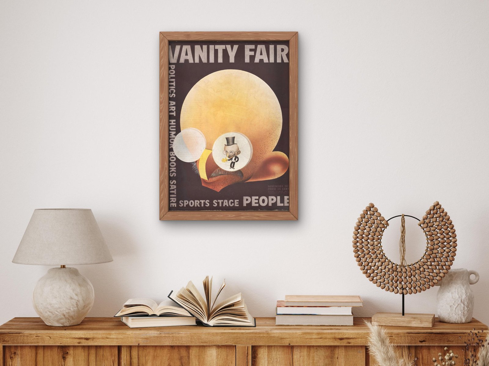 Vanity Fair November 1931 magazine cover, Art Deco and American Modernism, fine art print