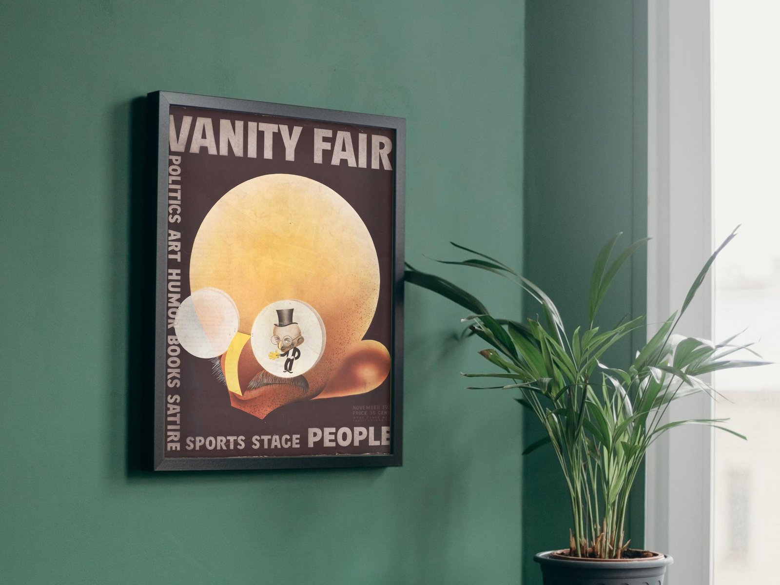 Vanity Fair November 1931 magazine cover, Art Deco and American Modernism, fine art print