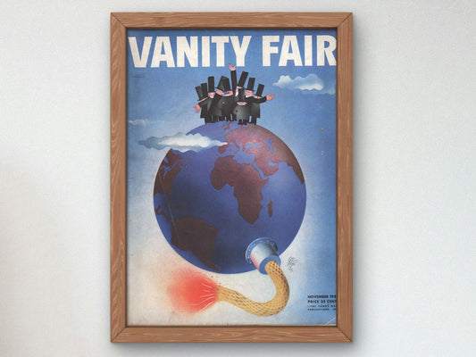 Vanity Fair November 1933 magazine cover, Art Deco and American Modernism, fine art print