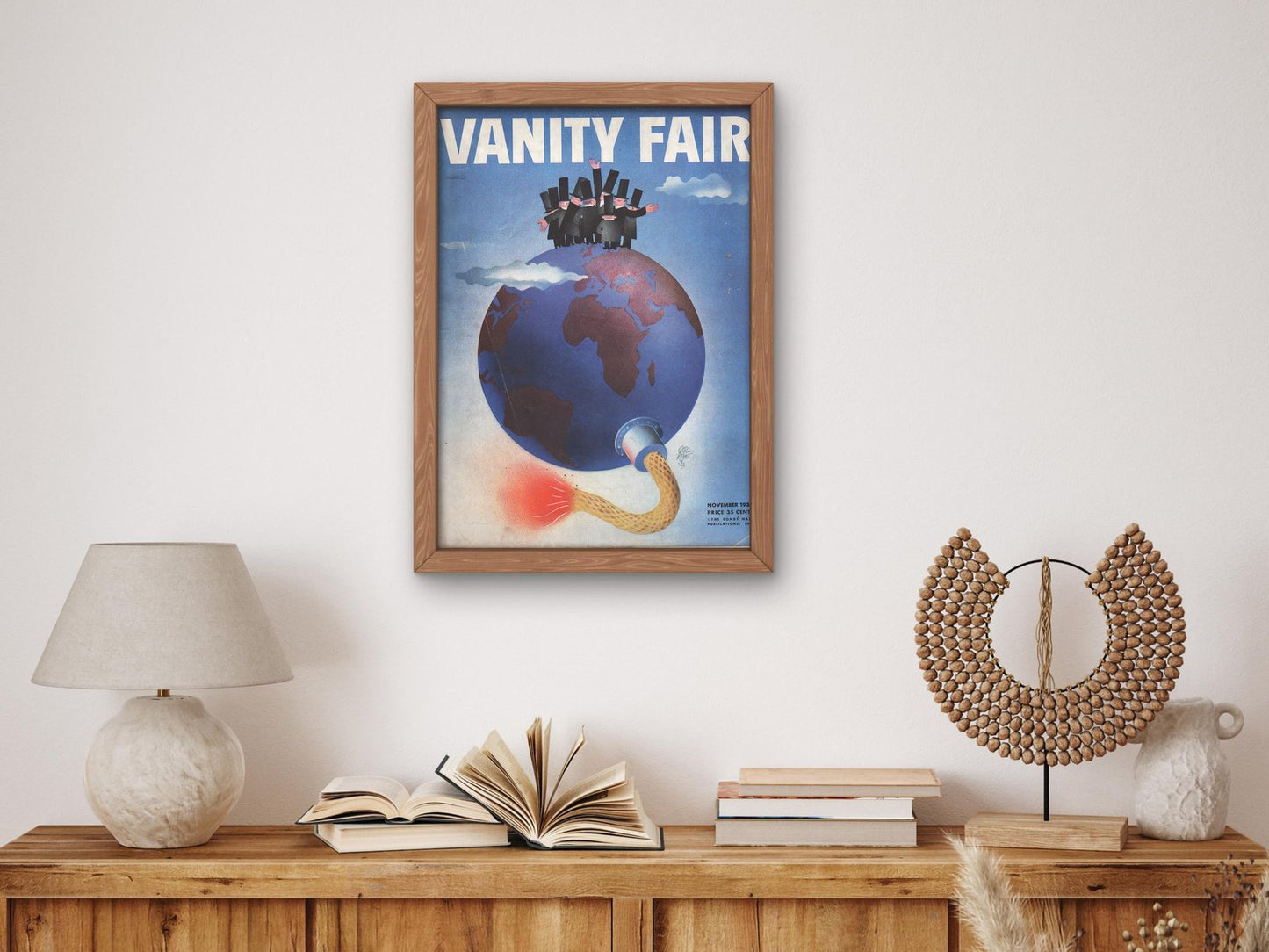 Vanity Fair November 1933 magazine cover, Art Deco and American Modernism, fine art print