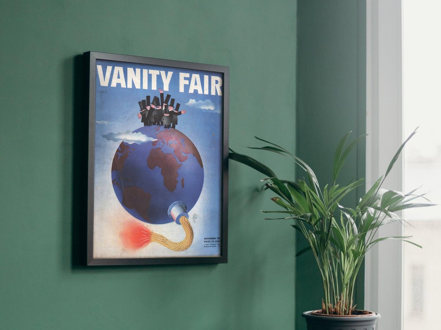 Vanity Fair November 1933 magazine cover, Art Deco and American Modernism, fine art print