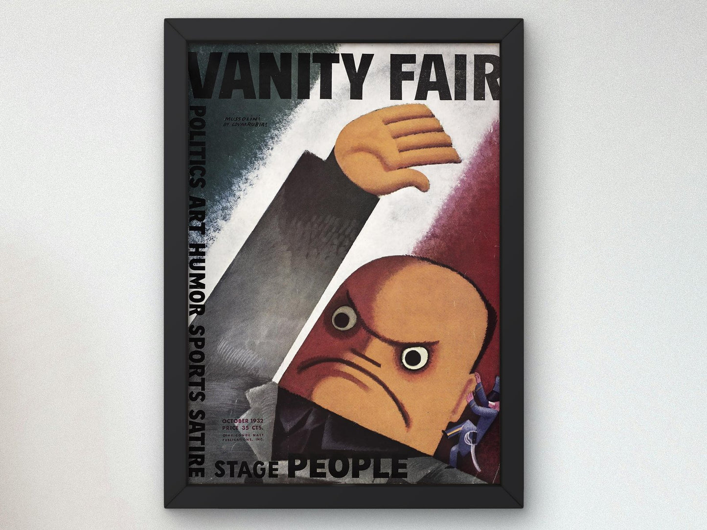 Vanity Fair October 1932 by Miguel Covarrubias, Art Deco and American Modernism, fine art print