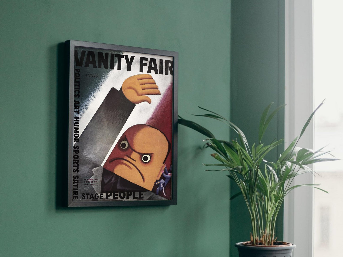 Vanity Fair October 1932 by Miguel Covarrubias, Art Deco and American Modernism, fine art print