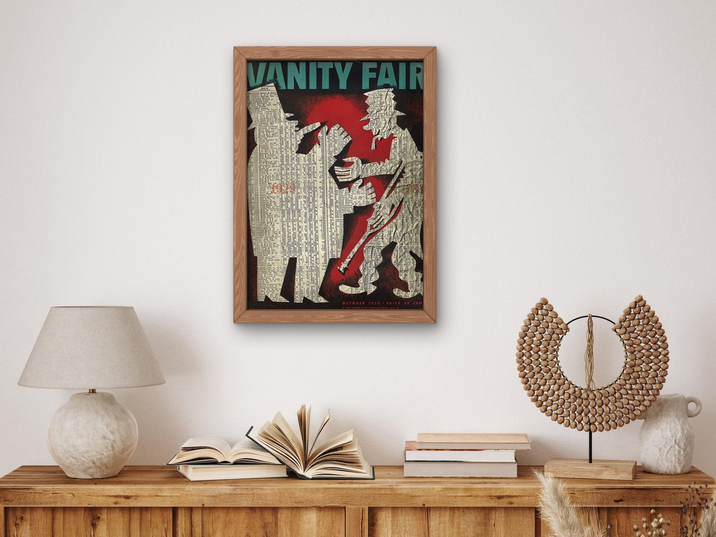 Vanity Fair October 1933 magazine cover, Art Deco and American Modernism, fine art print