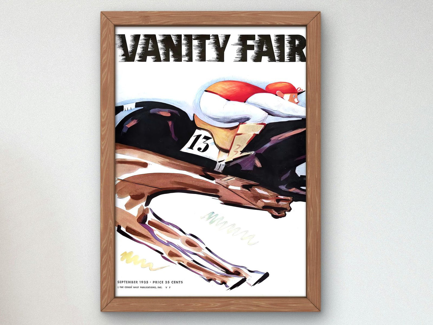 Vanity Fair September 1935 magazine cover, Art Deco and American Modernism, fine art print