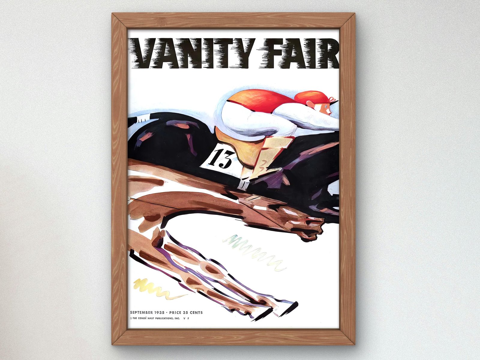 Vanity Fair September 1935 magazine cover, Art Deco and American Modernism, fine art print
