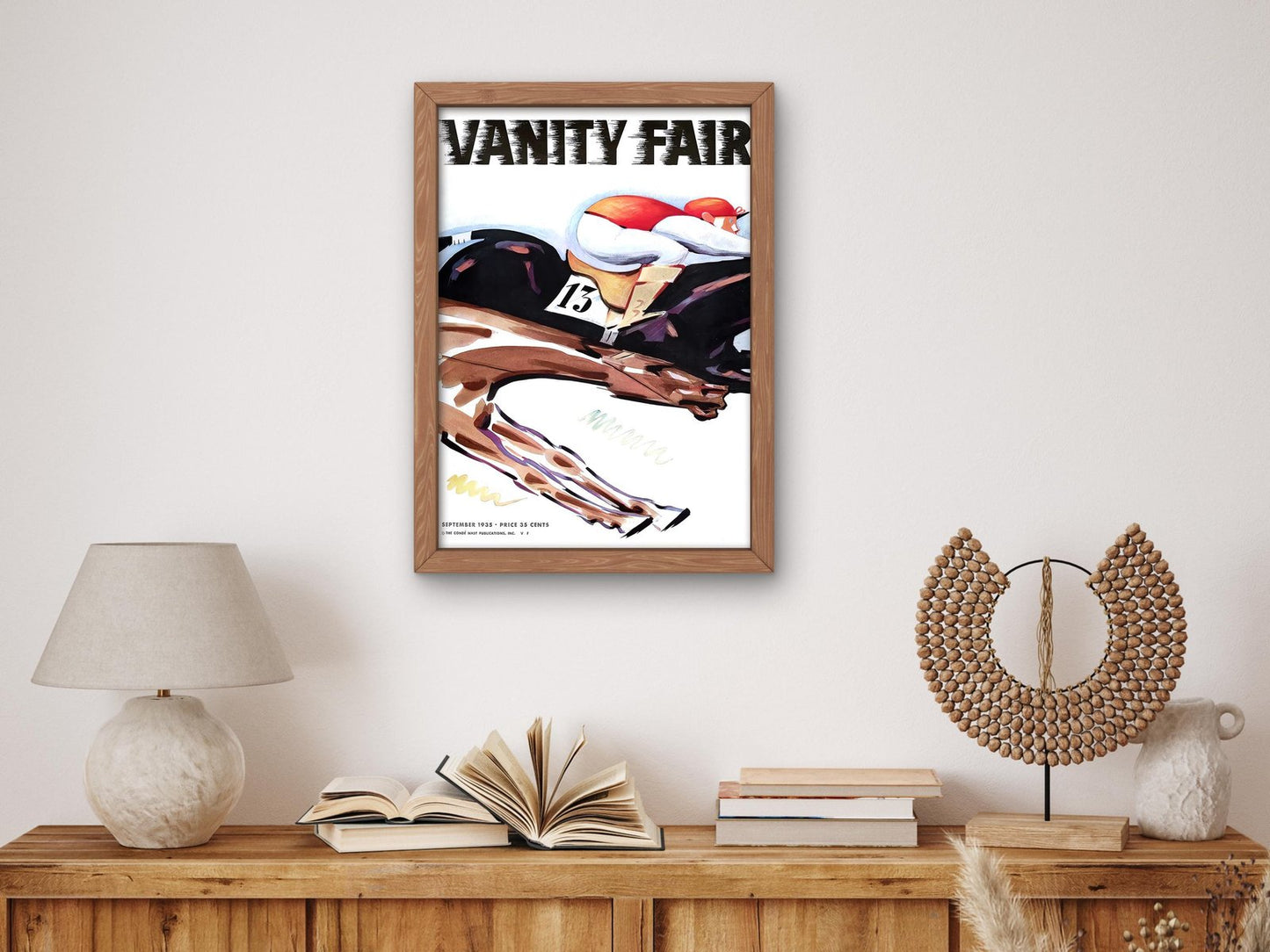 Vanity Fair September 1935 magazine cover, Art Deco and American Modernism, fine art print