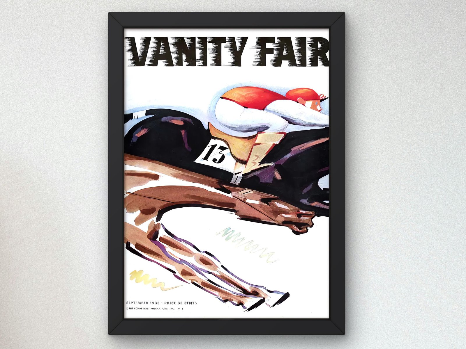 Vanity Fair September 1935 magazine cover, Art Deco and American Modernism, fine art print