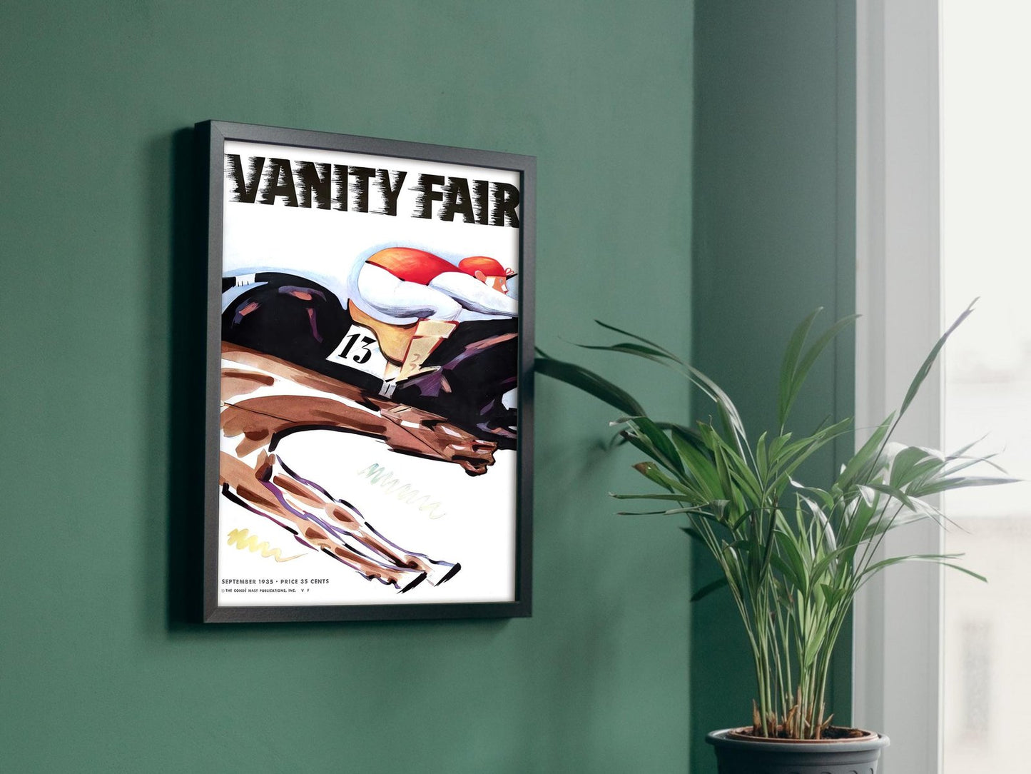 Vanity Fair September 1935 magazine cover, Art Deco and American Modernism, fine art print