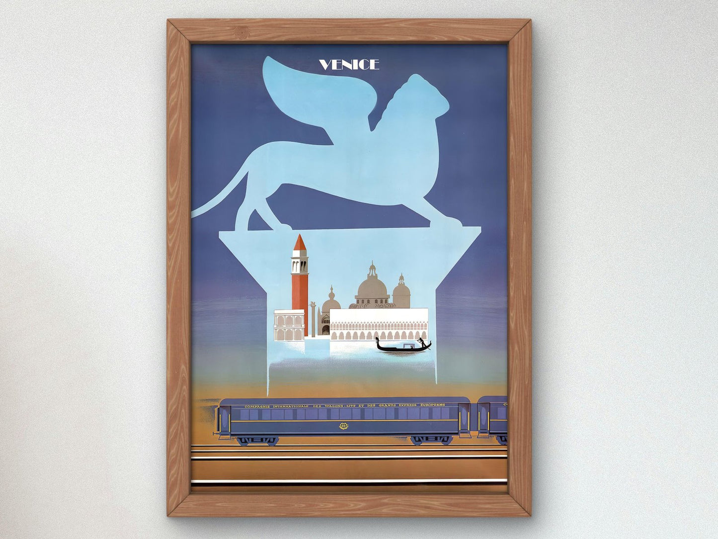 Venice Orient Express vintage advertisement by Pierre Fix-Masseau, circa 1920, Art Deco and Vintage Ads, fine art print