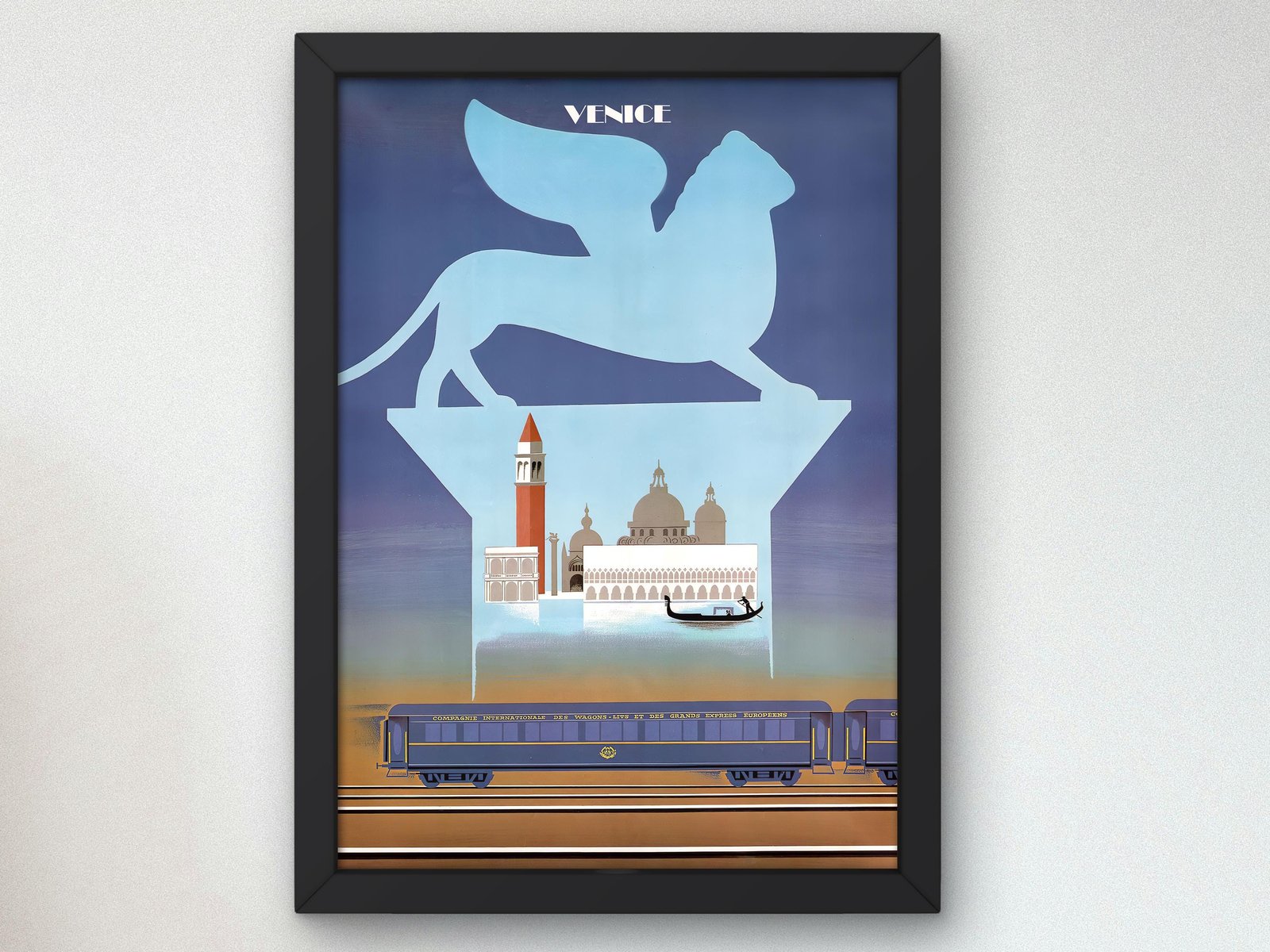 Venice Orient Express vintage advertisement by Pierre Fix-Masseau, circa 1920, Art Deco and Vintage Ads, fine art print