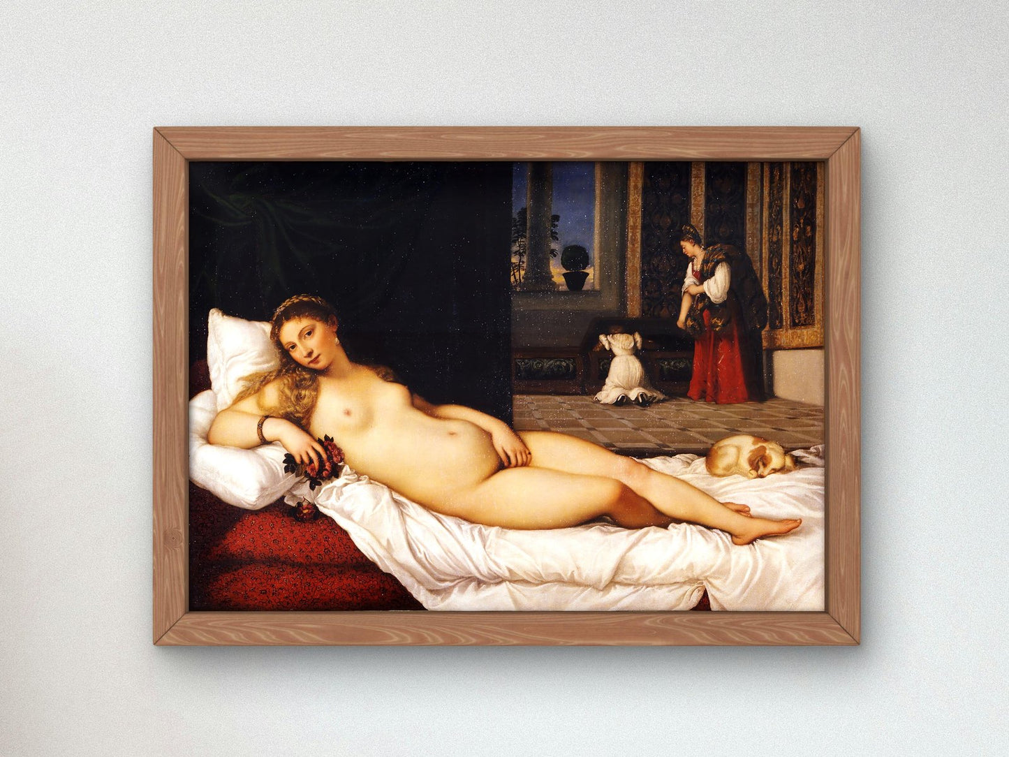 Venus of Urbino by Titian, 1538, Renaissance, fine art print