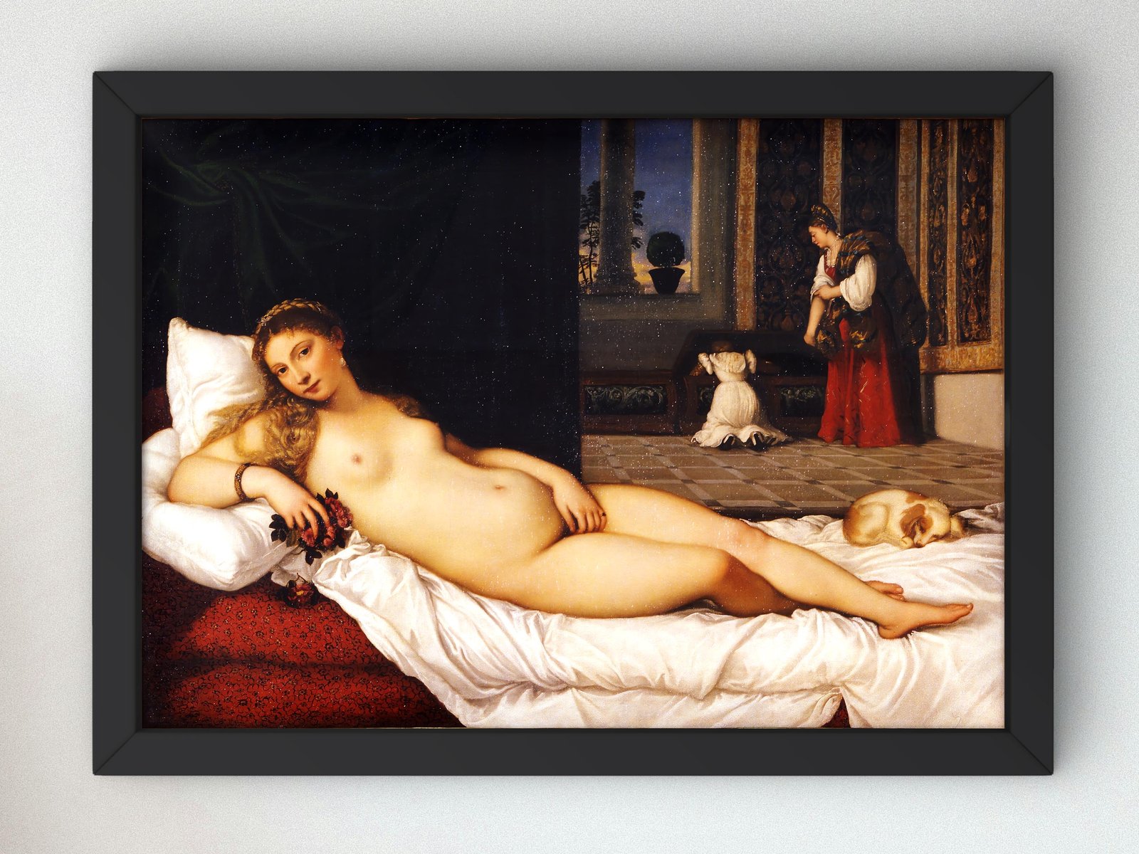Venus of Urbino by Titian, 1538, Renaissance, fine art print