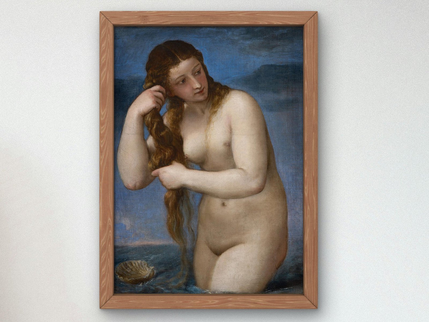 Venus Rising from the Sea by Titian, 1520, Renaissance, fine art print