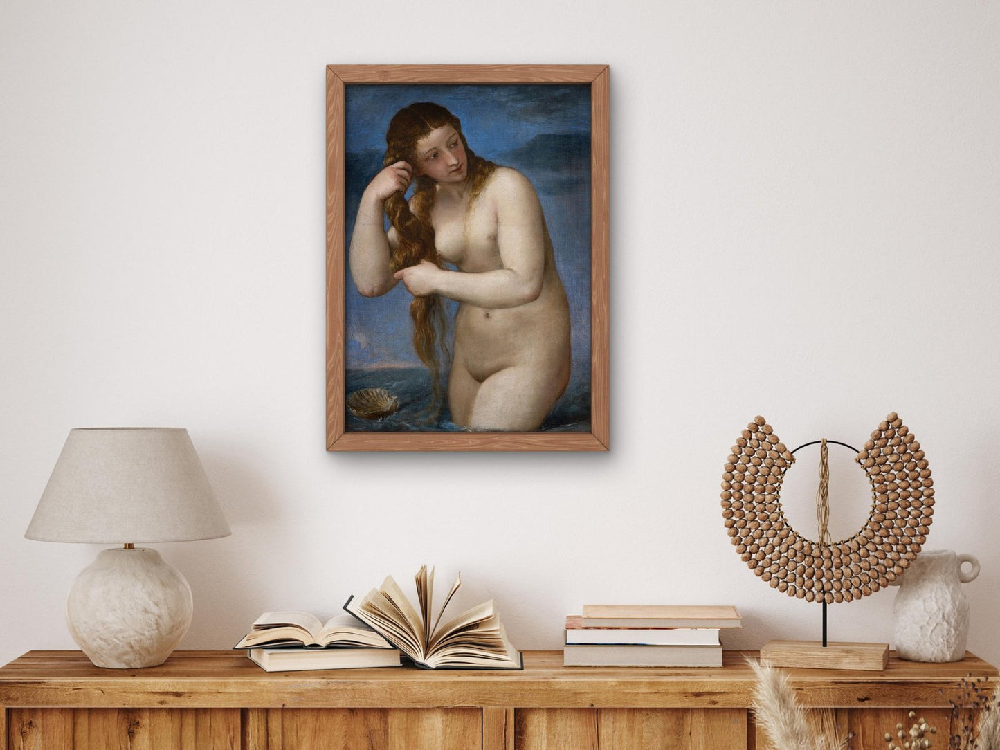 Venus Rising from the Sea by Titian, 1520, Renaissance, fine art print