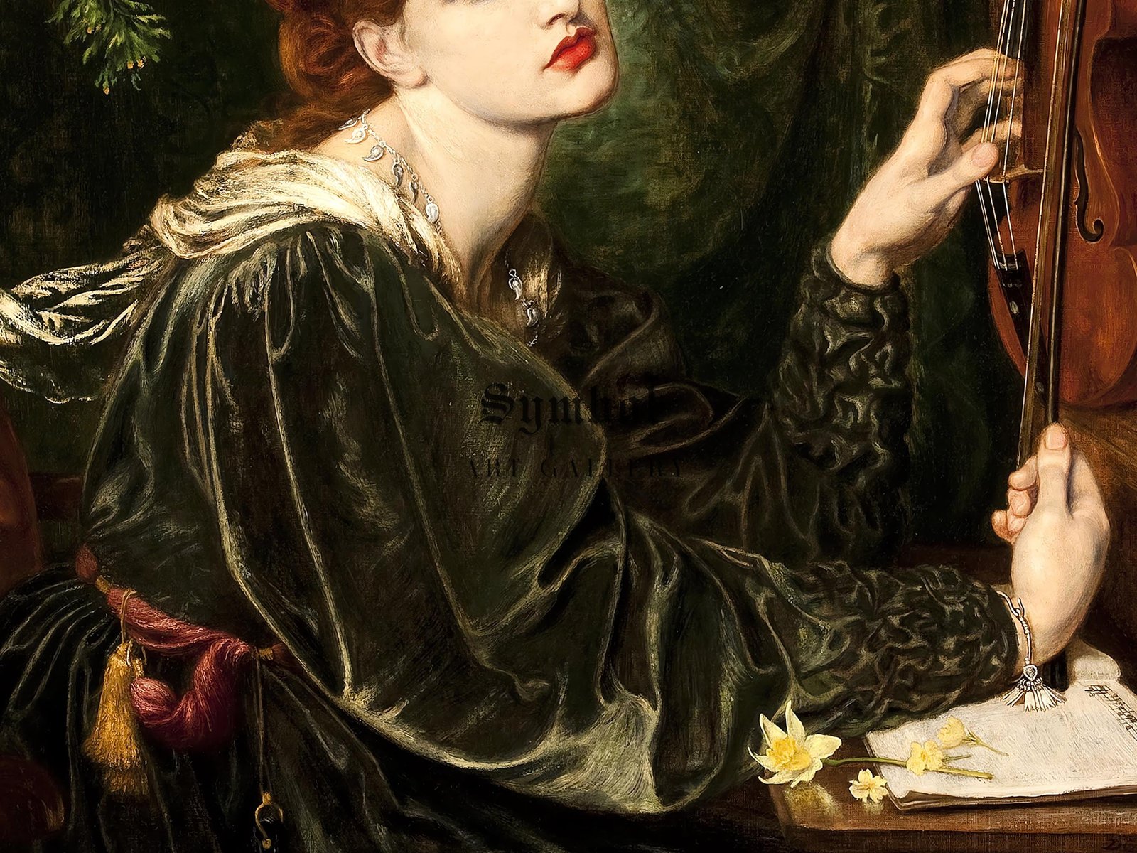 Veronica Veronese by Dante Gabriel Rossetti, 1872, Pre-Raphaelites and Symbolism, fine art print