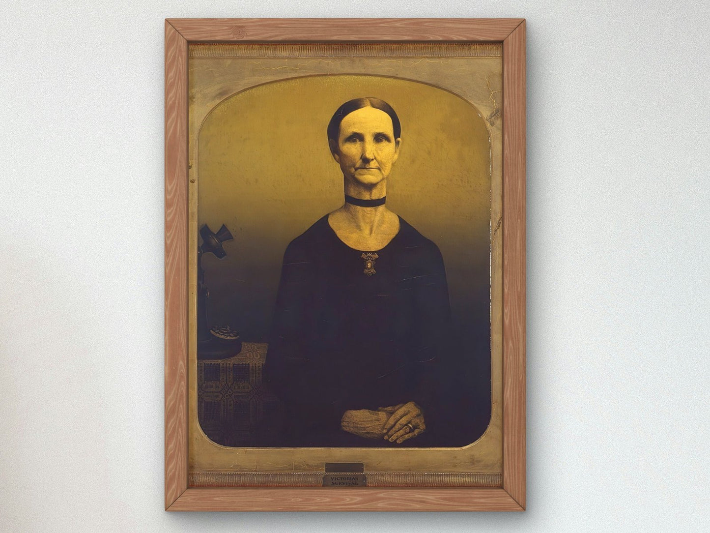 Victorian Survival by Grant Wood, 1931, Art Deco and American Modernism, fine art print