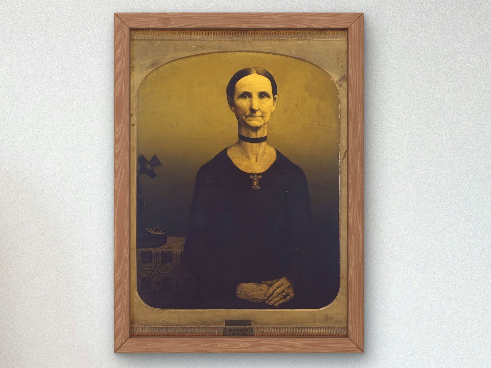 Victorian Survival by Grant Wood, 1931, Art Deco and American Modernism, fine art print