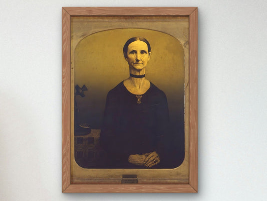 Victorian Survival by Grant Wood, 1931, Art Deco and American Modernism, fine art print