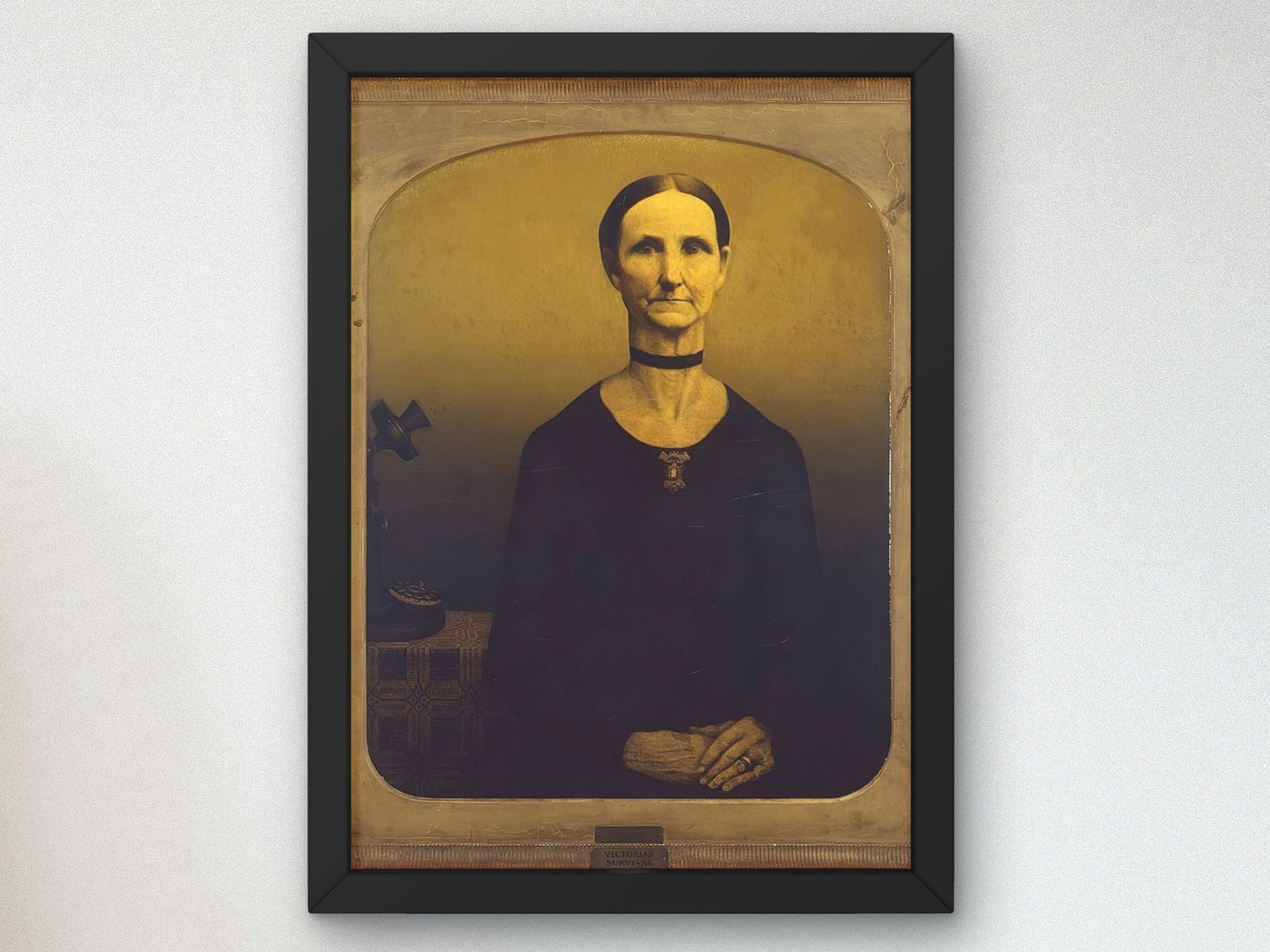 Victorian Survival by Grant Wood, 1931, Art Deco and American Modernism, fine art print