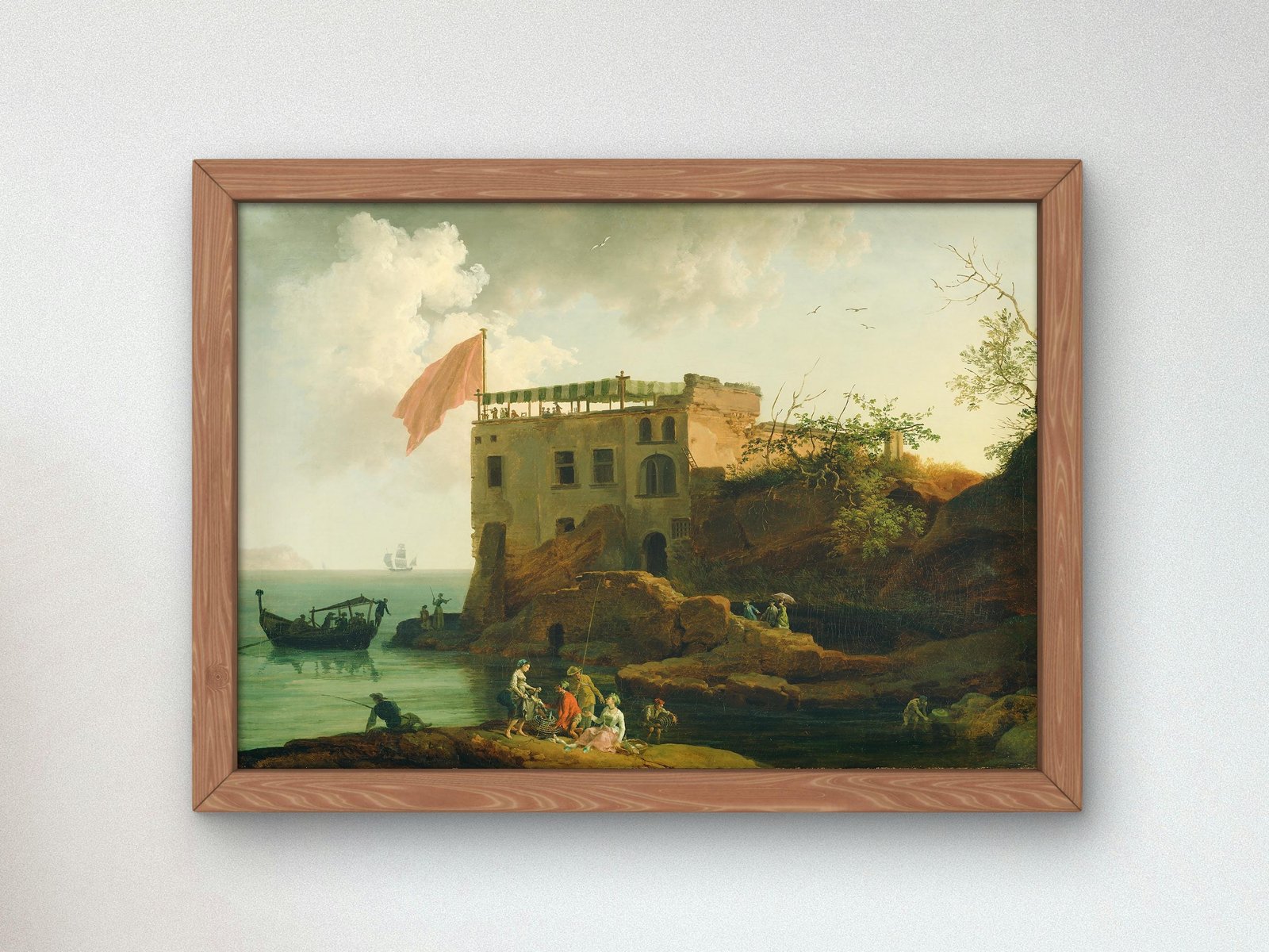 View of Gaiola by Pierre-Jacques Volaire, 1770, Rococo and Neoclassicism, fine art print