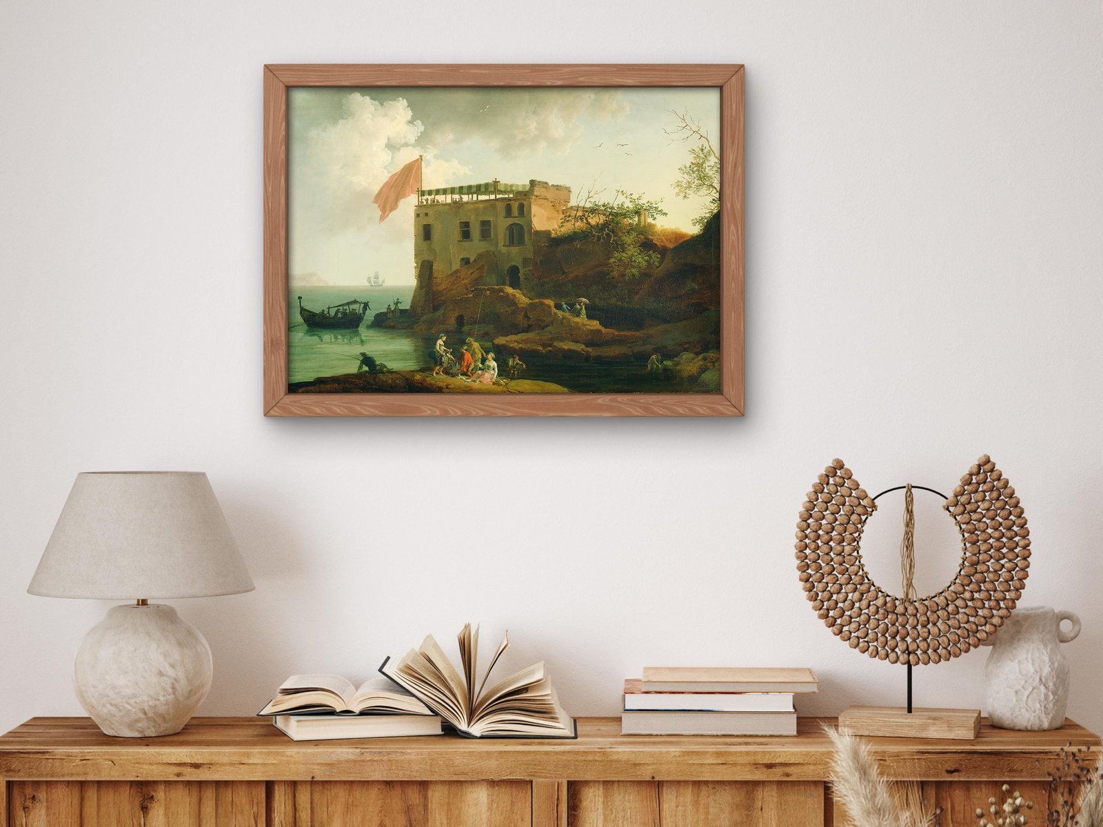 View of Gaiola by Pierre-Jacques Volaire, 1770, Rococo and Neoclassicism, fine art print
