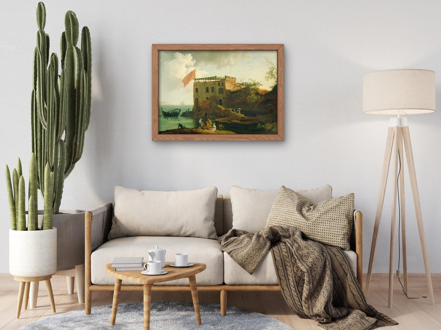 View of Gaiola by Pierre-Jacques Volaire, 1770, Rococo and Neoclassicism, fine art print