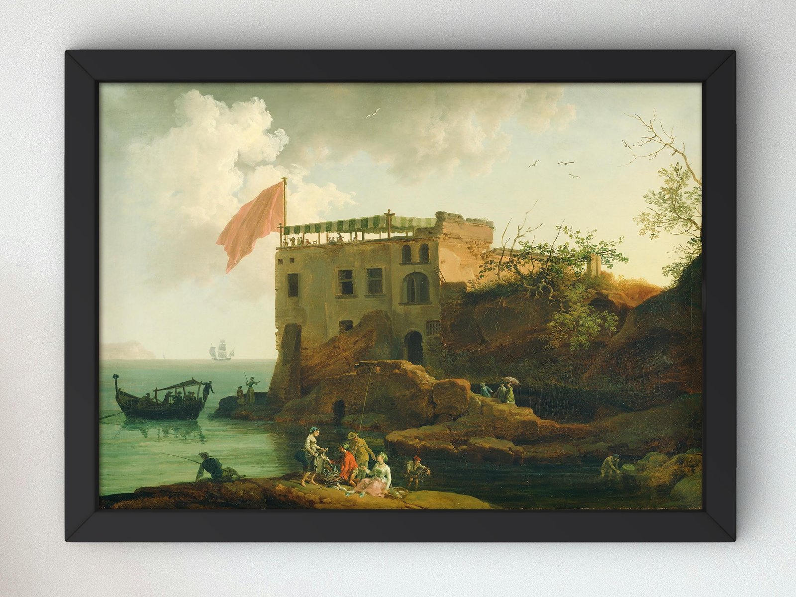 View of Gaiola by Pierre-Jacques Volaire, 1770, Rococo and Neoclassicism, fine art print