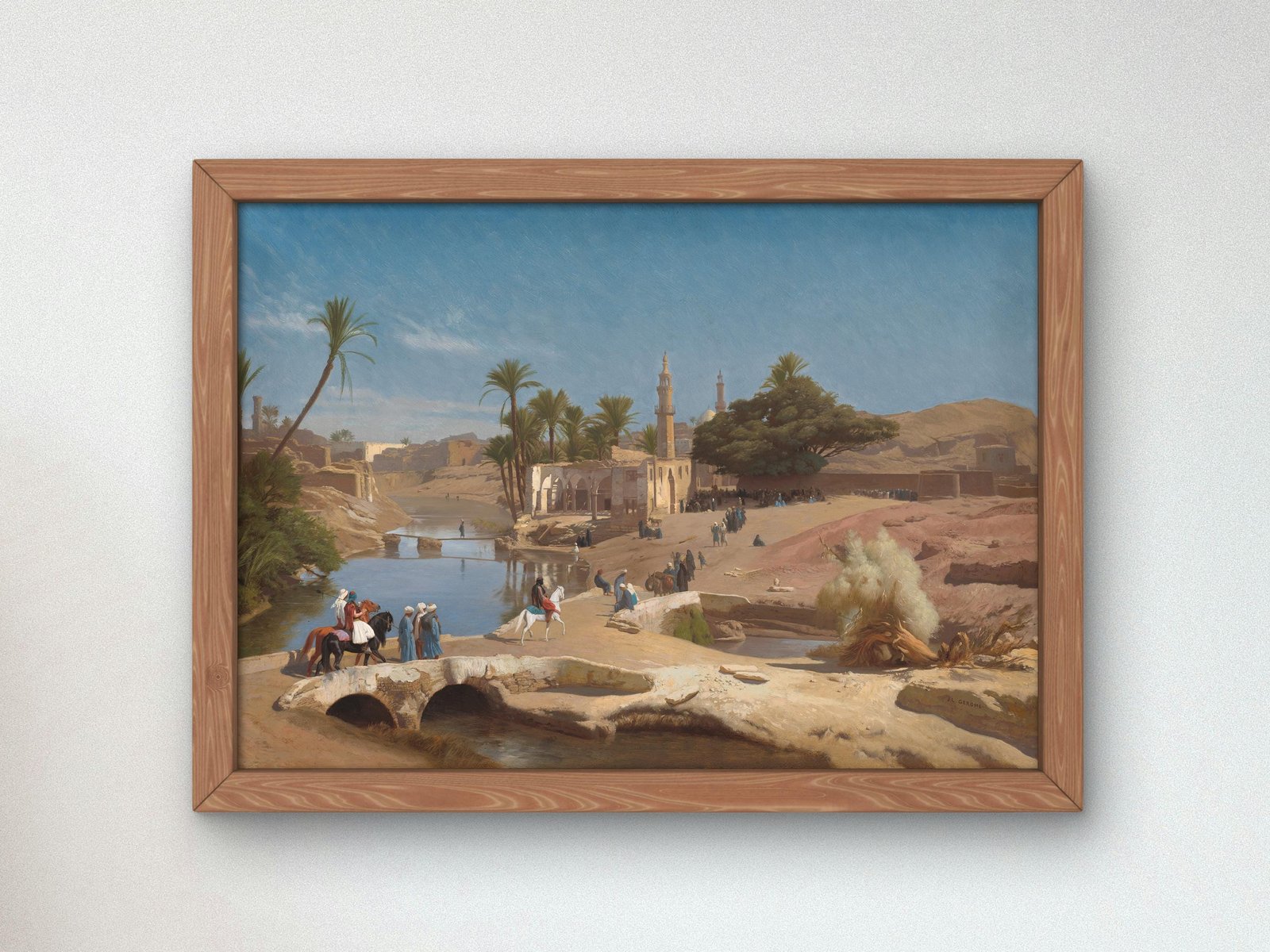 View of Medinet El-Fayoum by Jean-Léon Gérôme, 1868, Orientalism and Exoticism, fine art print