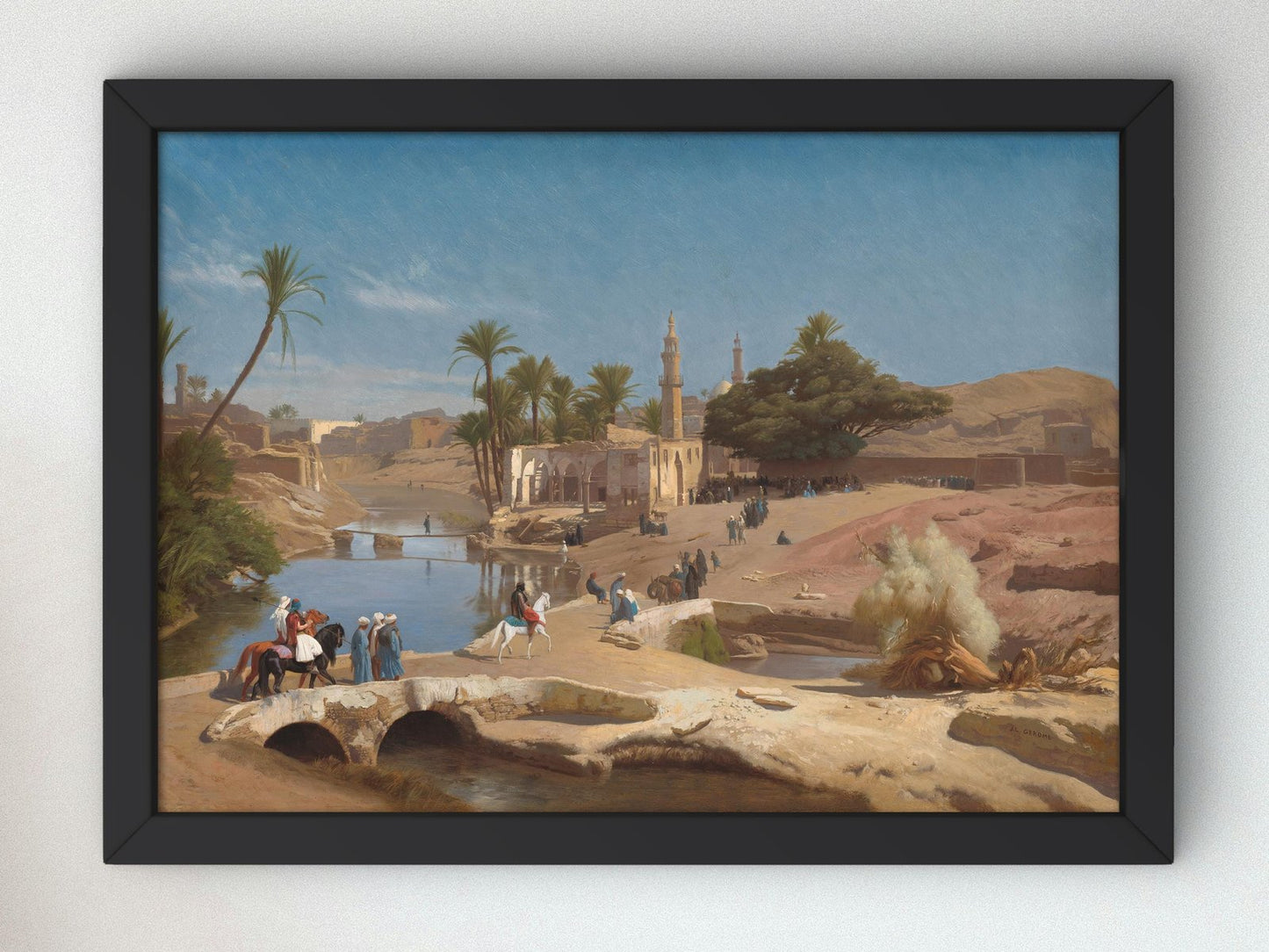 View of Medinet El-Fayoum by Jean-Léon Gérôme, 1868, Orientalism and Exoticism, fine art print