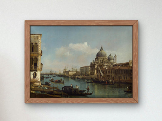 View of the Grand Canal by Bernardo Bellotto, 1743, Rococo and Neoclassicism, fine art print