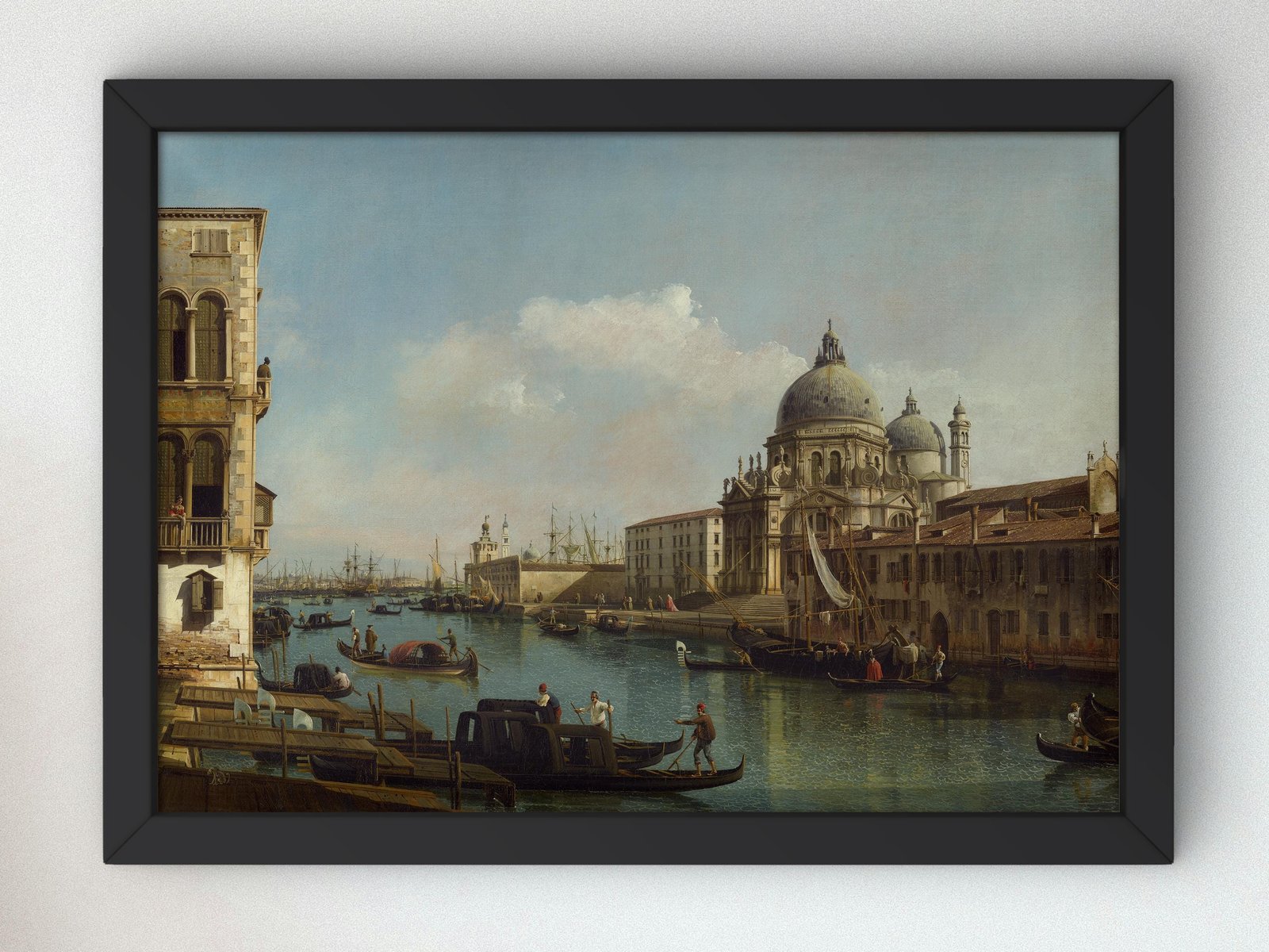 View of the Grand Canal by Bernardo Bellotto, 1743, Rococo and Neoclassicism, fine art print