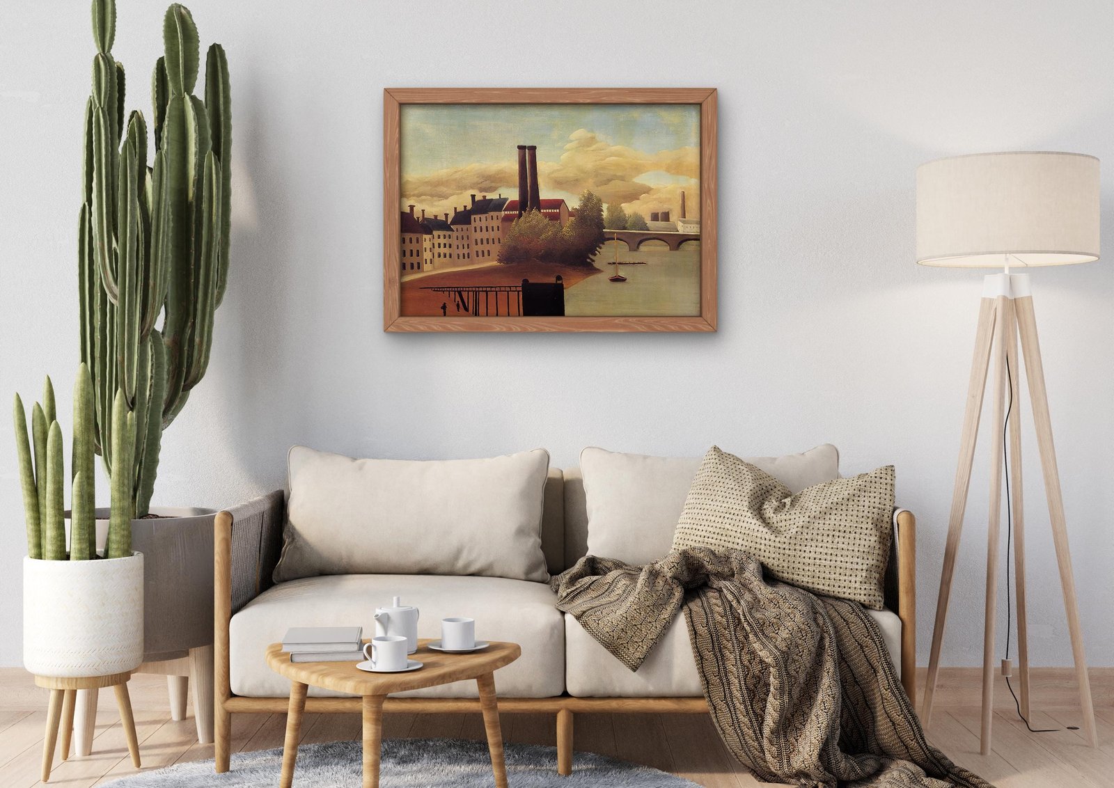 View of the Outskirts of Paris by Henri Rousseau, 1896, Post-Impressionism, fine art print