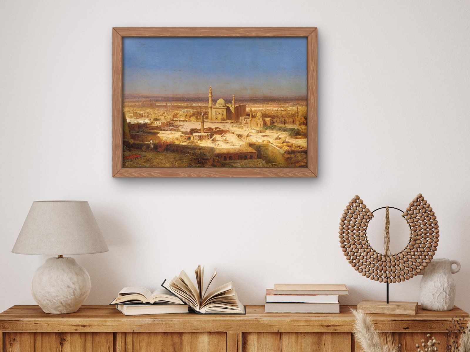 View on Cairo by Bernhard Fiedler, 1854, Orientalism and Exoticism, fine art print