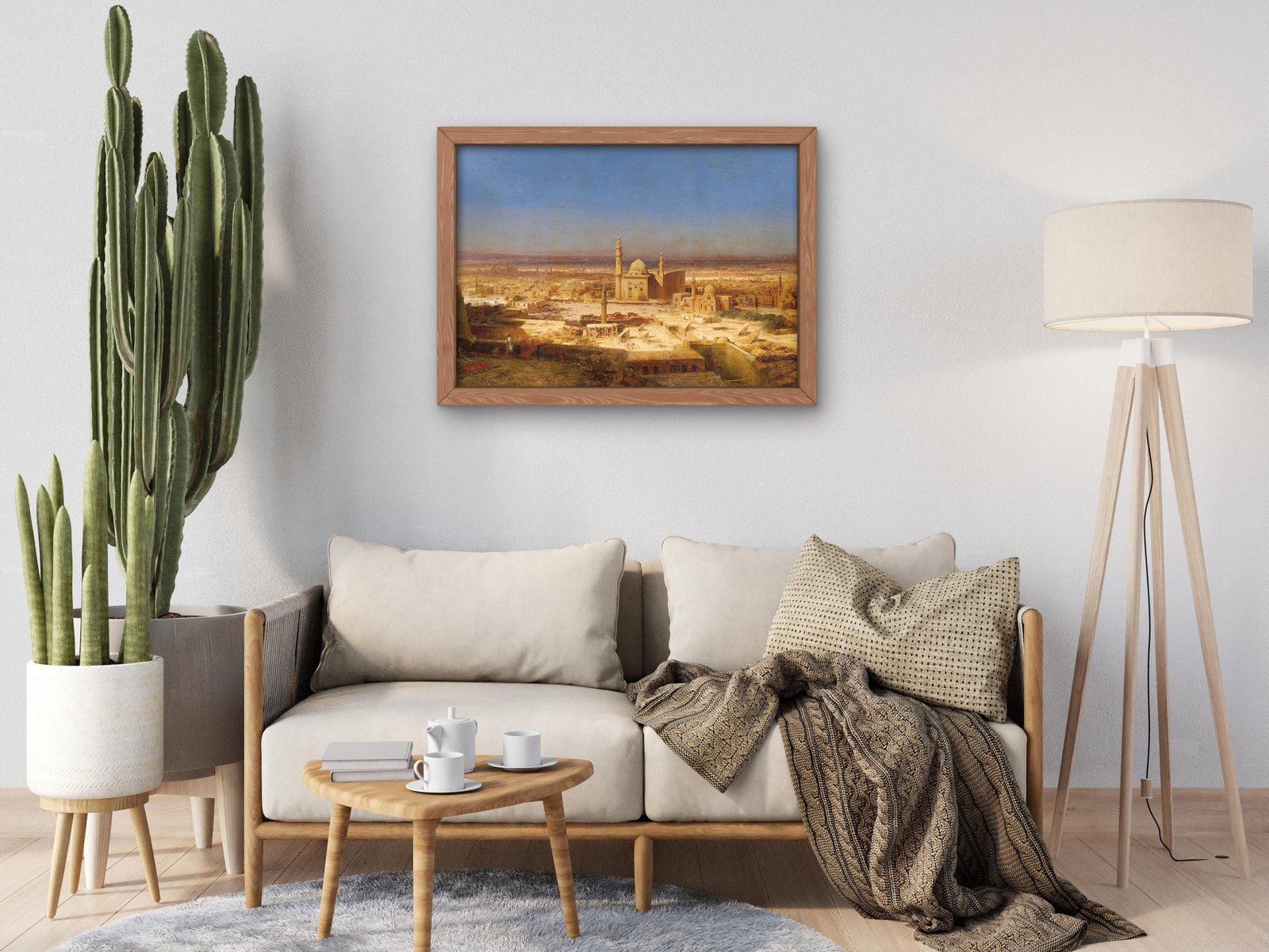 View on Cairo by Bernhard Fiedler, 1854, Orientalism and Exoticism, fine art print