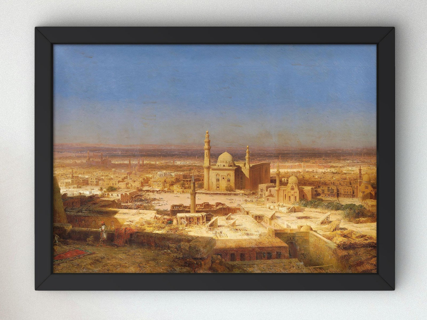 View on Cairo by Bernhard Fiedler, 1854, Orientalism and Exoticism, fine art print